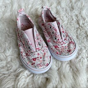 Koala Kids Baby Slip-on Floral Sneakers Size 6